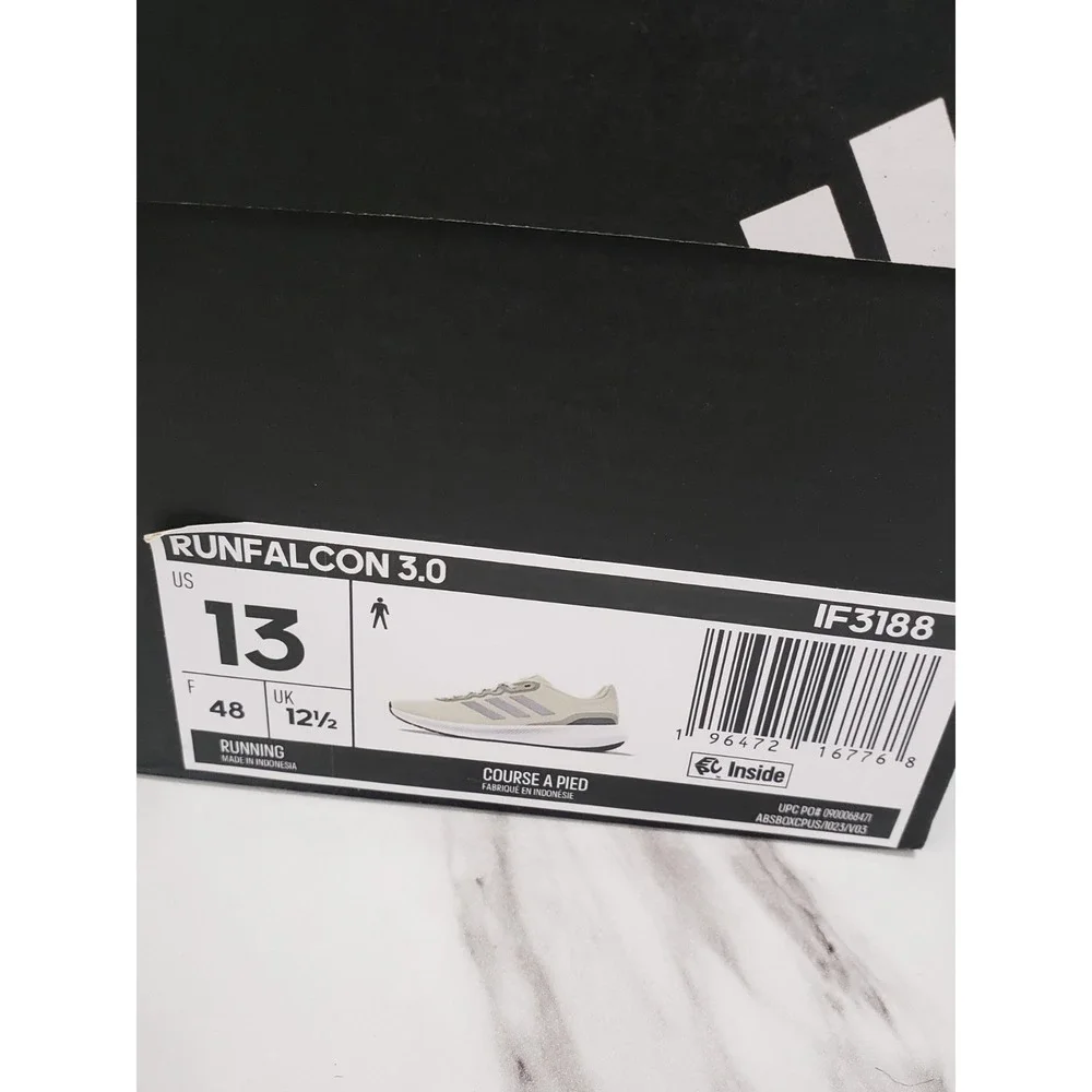 NEW SIZE 13 - Adidas RunFalcon Men's Running Shoes Green Gray Athletic‎ Sneakers